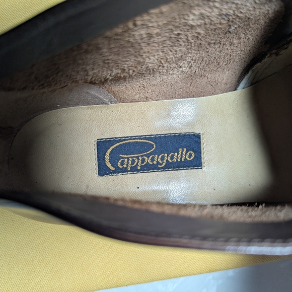 Pappagallo Brown Leather Woven Lace-Up Shoes - Picture 2 of 5